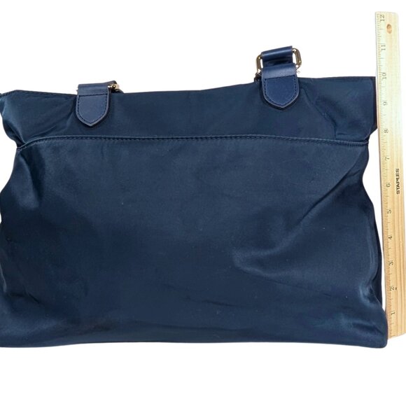 Calvin Klein Large Belfast Blue Nylon Organizer Buckle Zip Tote - Picture 3 of 11